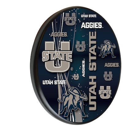 Holland Bar Stool Co Utah State University 13" Solid Wood Sign WSgnPBlkUtahSt