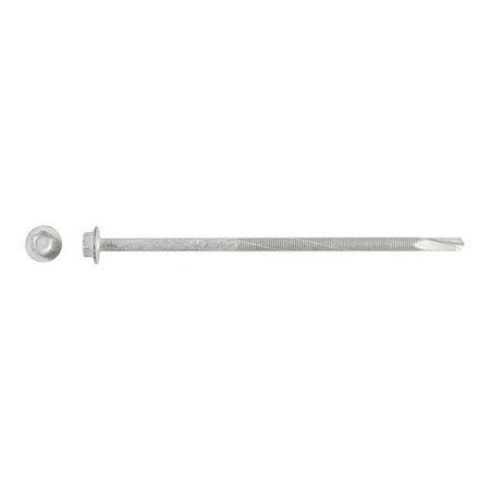 Itw Buildex Self-Drilling Screw, 1/4 in x 6 in, Climaseal Steel Flange Hex Head External Hex Drive, 250 PK 1431000