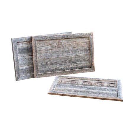 Homeroots 28" Natural Weathered Gray Plank Christmas Tree Collar 379881