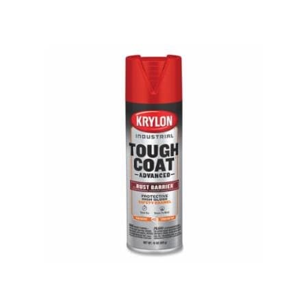 Krylon Industrial Tough Coat Advanced with Rust Barrier Technology Spray Paint, 15 oz, Safety Red, Gloss, 6PK 425-K00639008