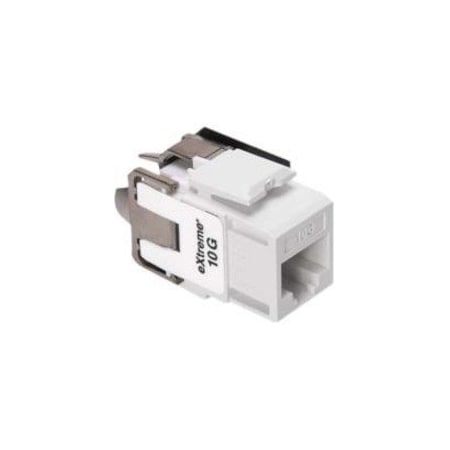 Leviton Extreme Cat 6A Quickport White, Connector, Channel-Rated 6110G-RW6