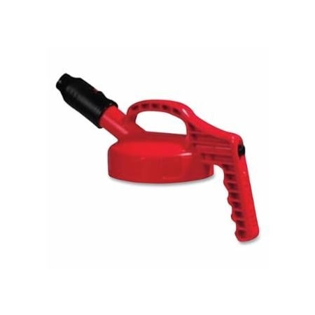 Oilsafe Stumpy Spout Lid, 1 in dia, Red, Engineering Plastic 399-100508