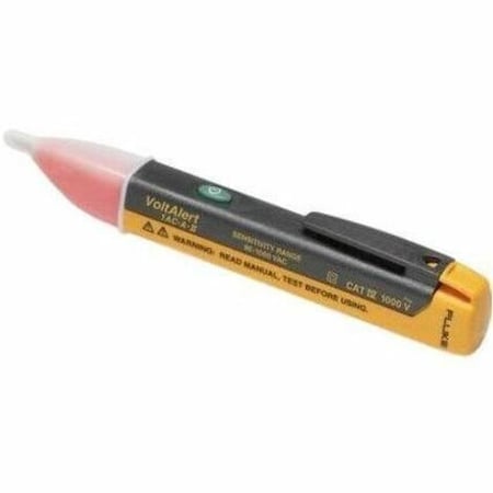 Fluke Voltage Detector, Range 90 to 1000V AC, Audible/Visual Indication, Push Button Switch, Auto Off Fluke-1AC-A1-II