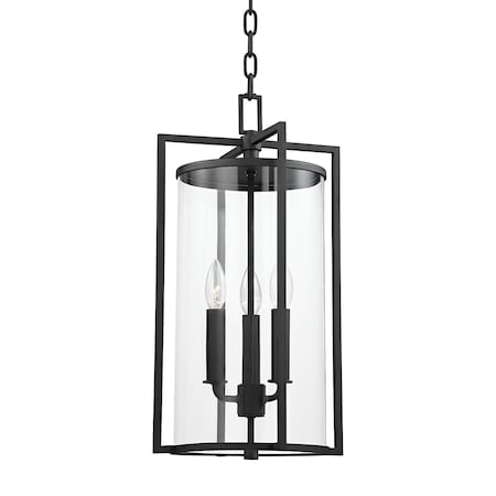 Troy Lighting Percy 3 Light Lantern 11 In. Textured Black F1146-TBK