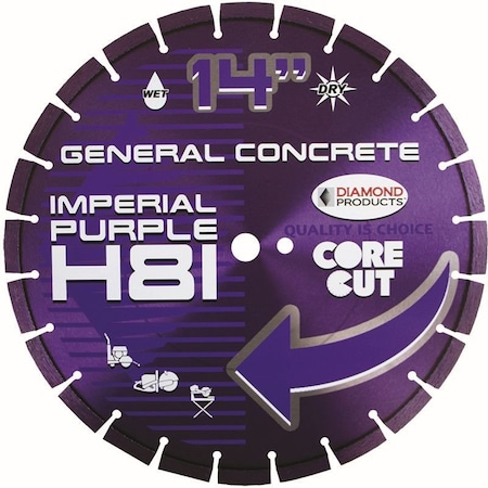 Diamond Imperial Purple High Speed Blade 14" X .125 x UNIV 78976