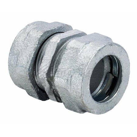 Topaz Rigid Coupling, Malleable Iron, Female Threaded, 3/4" 252M
