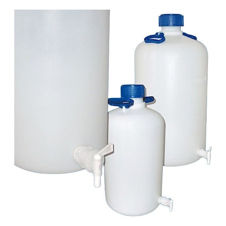 Zoro Select Carboy, HDPE, Not Applicable H, Colorless 601660