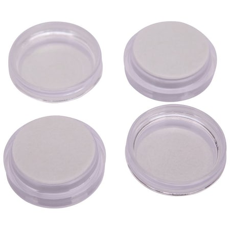Prosource Caster Furniture Glide, Plastic, Clear, Clear, 2-11/16 x 2-11/16 x 7/8 in Dimensions FE-50840-PS