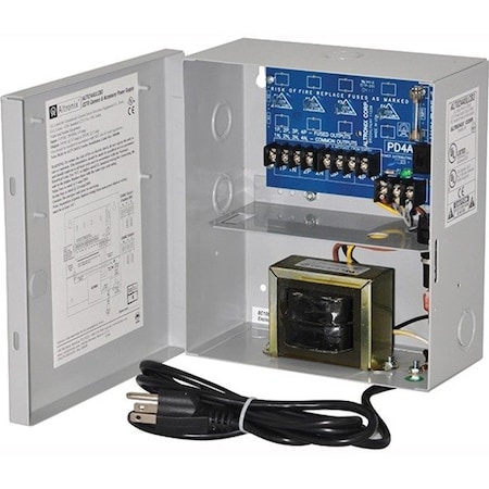 Altronix Power Supply 4PTC 24Vac at 3.5A Line Cord ALTV244ULCB3