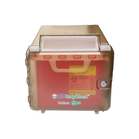 Arxg Enclosed Translucent Wall Mount for 5.4qt Sharps Containers NS 7458