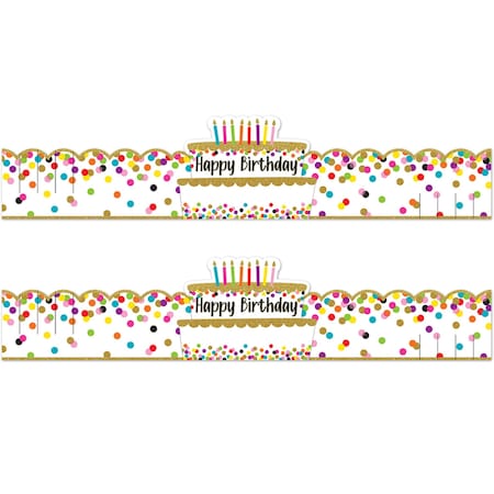 Teacher Created Resources Confetti Happy Birthday Crowns, 60PK 1210