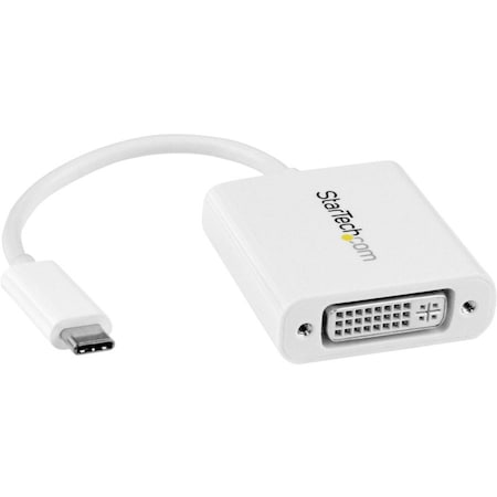 Startech.Com USB-C to DVI Adapter - 1920x1200 - White CDP2DVIW