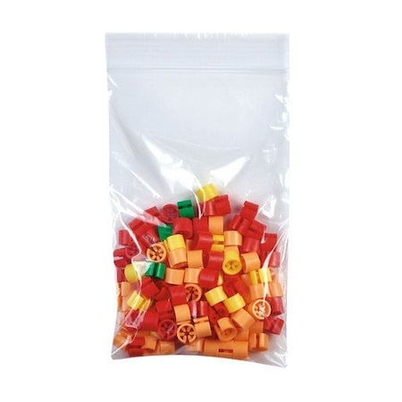 Store Supply Warehouse Resealable 5 x 8 inch All Clear Plastic Bags, 100PK 90243