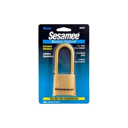 Eberhard Mfg Co Sesamee Marine Brass Padlock K0437