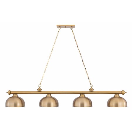 Z-Lite Cordon Heritage Brass 4 Light Billiard 2306-4HBR-D13HBR