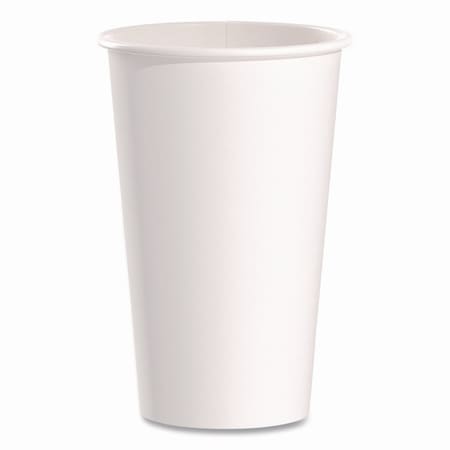 Solo Paper Hot Cups, 16 oz, White, 50PK 316W-2050