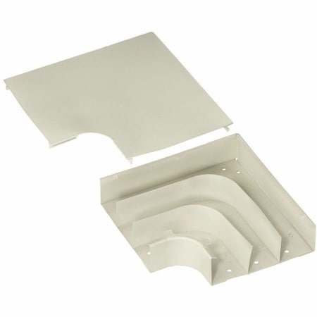 Hubbell Wiring Device-Kellems Flat Elbow Raceway, HBL6750 Series, Ivory HBL6711DFOIV