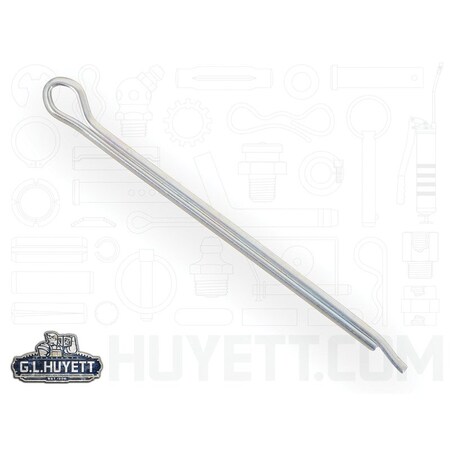 Huyett Hammerlock Cotter Pin, Zinc Plated Carbon Steel, 0.125 in Dia x 2.500 in Effective Length CPHZ-125-2500