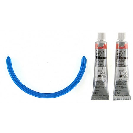 Fel-Pro Engine Oil Pan Gasket Set RTV Black silicone w/Rubber end seal,  OS30702R