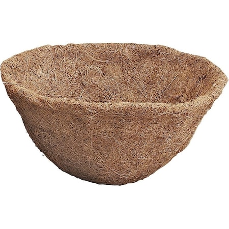 Landscapers Select Planter Liner, 12 in Dia, 6.5 H, Round, Natural Coconut, Brown T51451A-3L