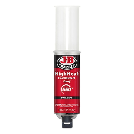J-B Weld Epoxy Adhesive, HighHeat Series, Syringe, 1:1 Mix Ratio 50197