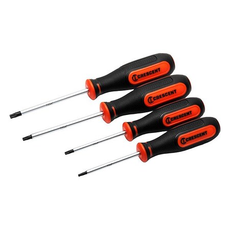 Crescent Screwdriver Set, 4Pc, Torx, Dm CTSET4PC