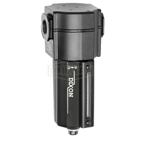 Dixon Norgren by Excelon Compact General Purpose Compressed Air Filter with 1/4 Turn Manual Drain, 3/8 in F73G-3M-MB