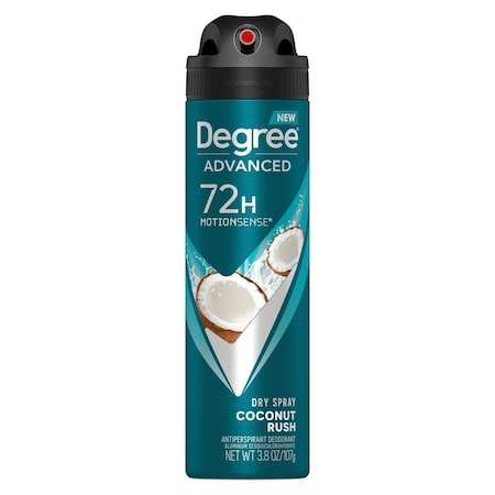 Degree Men Coconut Rush Antiperspirant Deodorant Dry Spray, 3.8 Ounce, 12PK 62679180