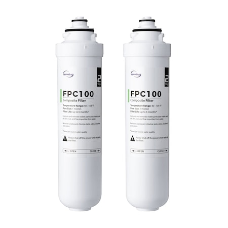 Ispring Replacement Filter for RCD100 Countertop Reverse Osmosis System, Composite Filter, Cartridge Replac FPC100X2