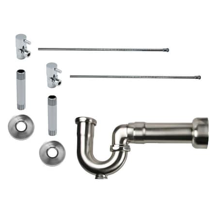 Mountain Plumbing Lavatory Kit - Lever Handle 1/4 Turn Valve (MT5001L) in Ice White MT3045-NL/IW