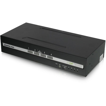 Iogear 4-Port Dual View DisplayPort/HDMI Secure KVM Switch w/Audio and CAC support GCS1424TAA4C-UN