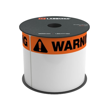 Labeltac LabelTac 4 and Pro Model Die-Cut Warning OSHA Header Roll 4in x 6in, 200 labels per roll LT46WARN