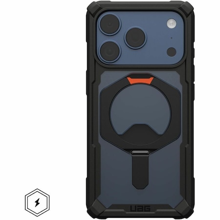 Urban Armor Gear Plasma Xte Magsafe Case For Apple Iphone 17 Pro - Black And Pop Orange 114527114097