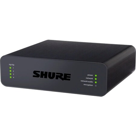 Shure DANTE BREAK-IN-BOX WITH 4 MIC/LINE INPUTS AND DIGITAL I/O (MUTE/STATUS), BLOCK C ANI4IN-BLOCK