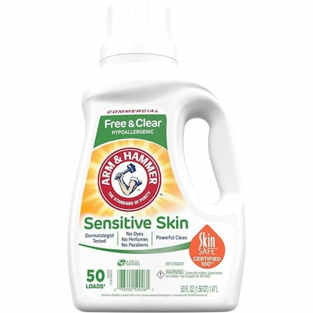 Arm & Hammer High Efficiency Laundry Detergent, Liquid, Unscented, 8 PK 33200-50026