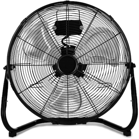 Edendirect 20 in. 3 Speed Black Floor Fan for living room ZR-HIFANXFLOOR20BV1