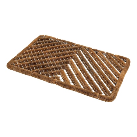 Kings County Tools Natural Coir Doormat Boot Brush Scraper Outdoor/Indoor Shoe Cleaner Brush Door Mat Boot Scraper GW66C01-03