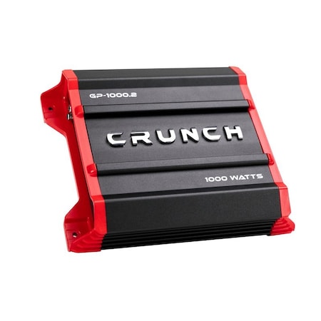 Crunch 1000 Watt Ground Pounder Two Channel Car Audio Amplifier GP1000.2