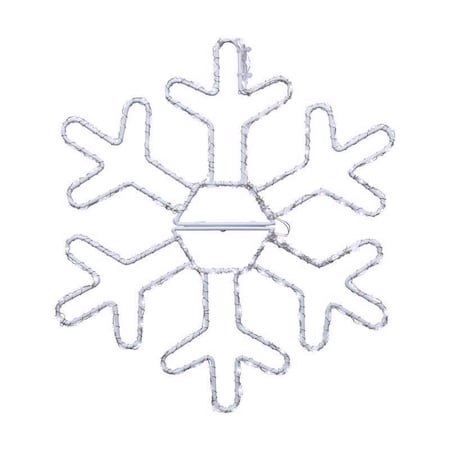 Celebrations LED Pure White Snowflake 12 in. Hanging Decor 12SFKDPWA