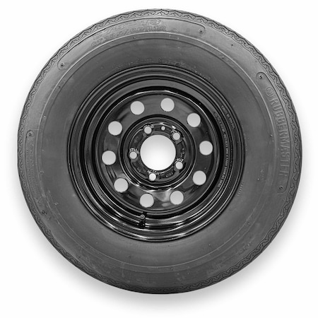 Rubbermaster - Steel Master C78-13 (ST185/80D13) 6 Ply 5 On 4.5 Bolt, Black Wheel Assemblies 599465BLK