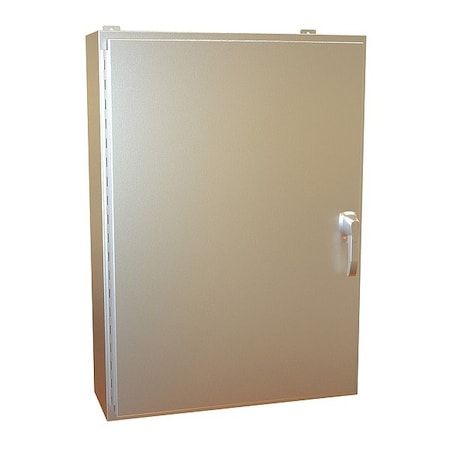 Hammond Handle Electrical Enclosure, 42 in H, 10 in D, 30 in W, 12, 13, 3R, 4, 4X, Stainless Steel HW423010SSHK
