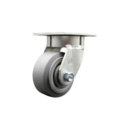 Service Caster 4 Inch Kingpinless Thermoplastic Rubber Wheel Swivel Top Plate Caster SCC SCC-KP30S420-TPRRF