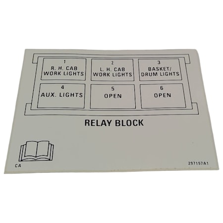 Cnh DECAL, CNH OEM 297197A1 297197A1
