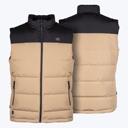 Mobile Warming Men's Crest 2.0 Down Heated Vest Tan/Black 2XL MWMV65710625