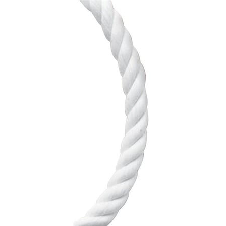 Baron Rope, 5/8 in Dia, 140 ft L, 1169 lb Working Load, Nylon, White 54021