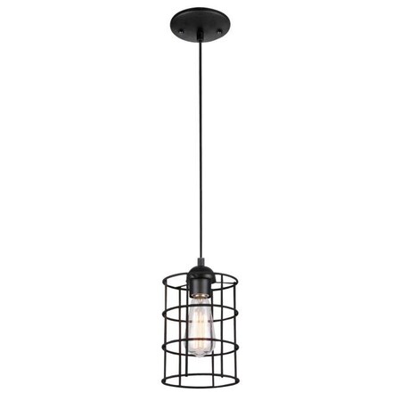 Westinghouse One-Light Adjustable Mini Pendant ORB Metal Cage Shade 6100600
