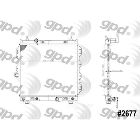 Global Parts Distributors Radiator 2677C