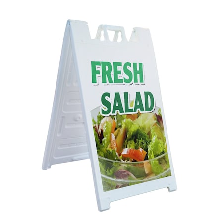 Signmission Fresh Salad, A-Frame & 2 Decals Installed, Heavy-Duty Plastic Frame SBHD-D-2436-Fresh Salad