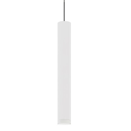 Besa Lighting Cafe 18 Pendant, White/Frost, Black Finish, 1x9W LED 1XT-CAFE18WF-LED-BK