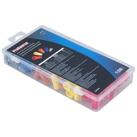 Prosource Wire Connector Assortment, Steel Contact, Tough Thermoplastic Housing Material 60209